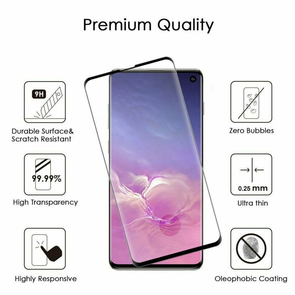 Samsung Galaxy S8 S9 S10 S20 Plus Ultra Panzerfolie 9H Schutzglas in Meinerzhagen