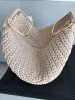 Handtasche Handmade neu, gehäkelt, in beige gold Rheinland-Pfalz - Zweibrücken Vorschau