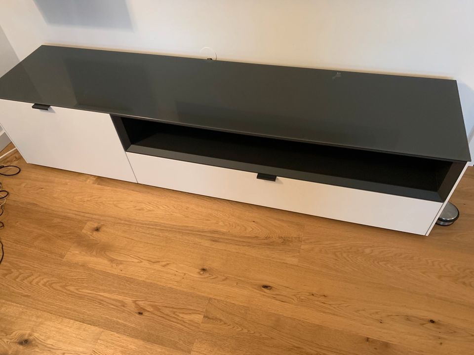 TV Lowboard / Hängeschrank (ohne TV) weiß / anthrazit in Frechen