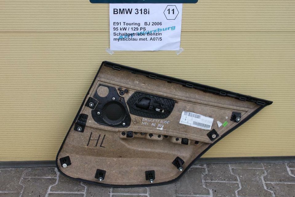 Türverkleidung hinten links 7144559 7144545 7154941*BMW 3er E91 in Würzburg