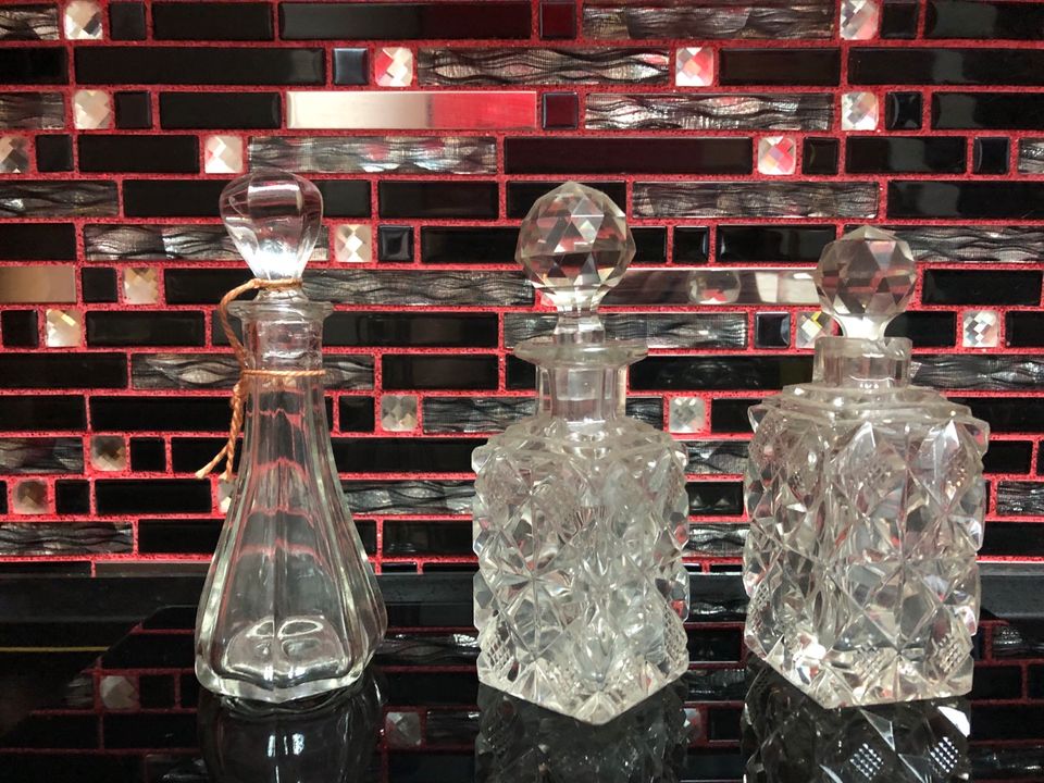 Kristalle Antik Flaschen 3Stück Dekoration in Hannover
