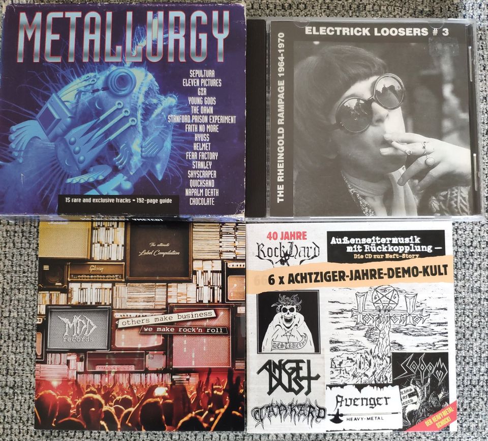 4×CDs Sampler Sammlung Metal Rock Sodom Sepultura Destruction in Sottrum