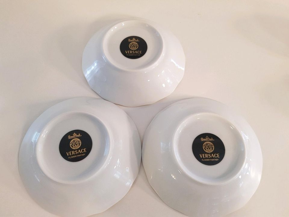 Rosenthal Versace Kaffeetassen mit Untertassen in Dittweiler