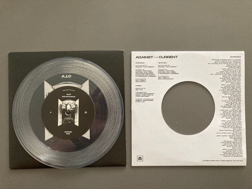 Against the Current Blindfolded/ Good Guy 7", Limited Edition in Wiesbaden