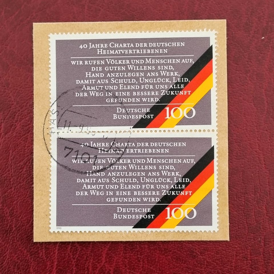 Preis 0,30 € - Bund Mi. 1470 Heimat Vertriebene Briefstück #2163 in Aurich
