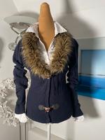 Khujo Strickjacke dunkelblau mit Fell Gr. M Bayern - Erlangen Vorschau