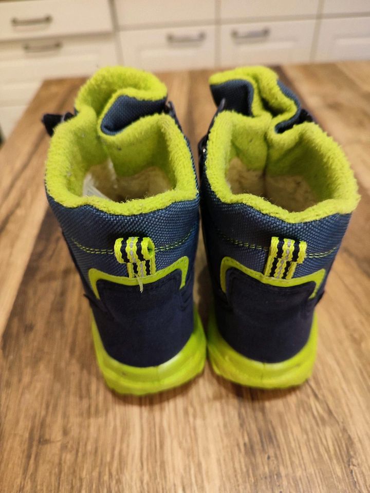 Superfit Winterstiefel Gr. 26 Kinder Jungen blau grün in Neuenkirchen