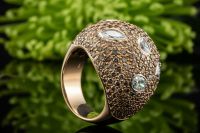 Leo Wittwer Auffälliger Rotgold Brillantring Ring mit Diamanten Nordrhein-Westfalen - Wegberg Vorschau