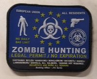 Halloween Zombie Hunting Patch  Zombie "Jagdlizenz" Niedersachsen - Hildesheim Vorschau