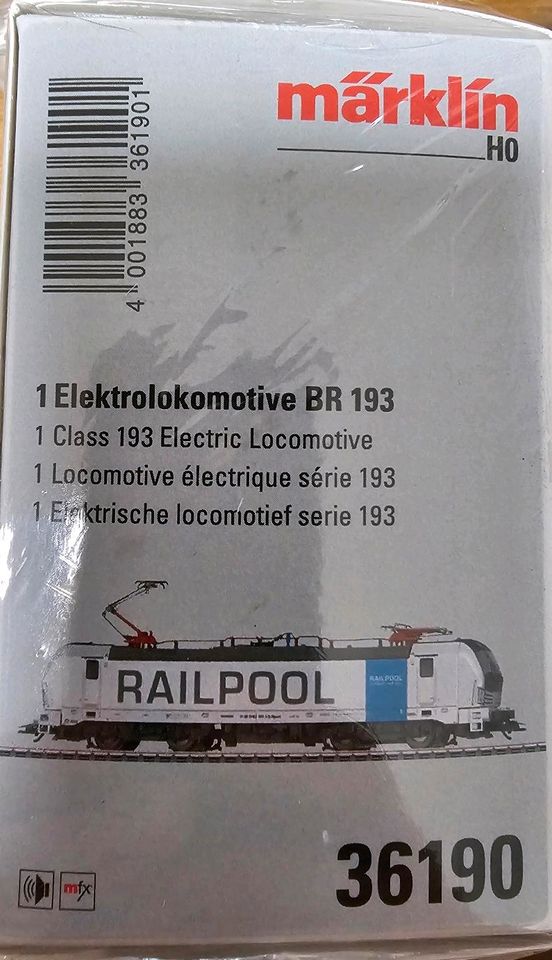 Märklin - Elektrolokomotive - BR 193 - RailPool - H0 - 36190 in Fredersdorf-Vogelsdorf