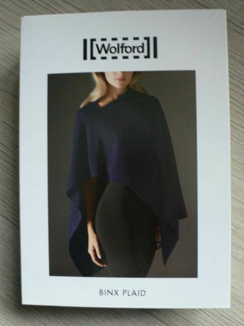 218 Wolford - Binx Plaid Cape Poncho Umhang Überwurf navy (OS) in Obertshausen