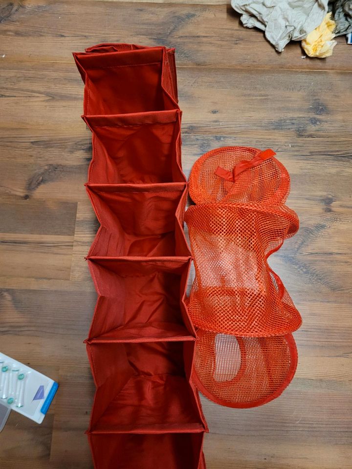 Ikea Aufbewahrung Netz schuhtasche rot kinderzimmer in Velbert