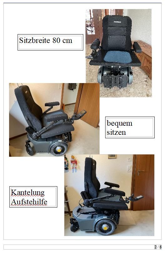 Schwerlast-Elektro-Rollstuhl in Wolfsburg