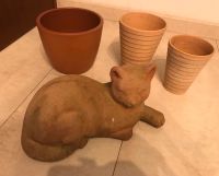 Terracottadeko/Übertöpfe /GARTENDEKO/Terracotta/Katze Deko Bayern - Teuschnitz Vorschau