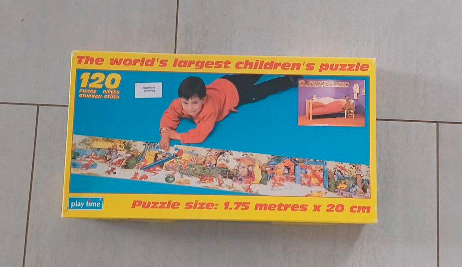 The world's largest children's puzzle 120 Teile 1,75m x 20cm in Willstätt