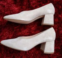 HEINE DAMEN-PUMPS BEIGE BLOCKABSATZ Saarland - Saarlouis Vorschau