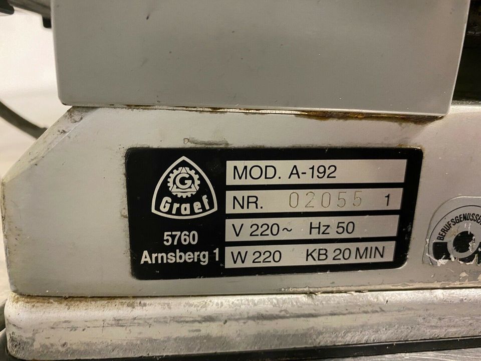 Graef A-192 Brotschneidemaschine Schneidemaschine in Bielefeld