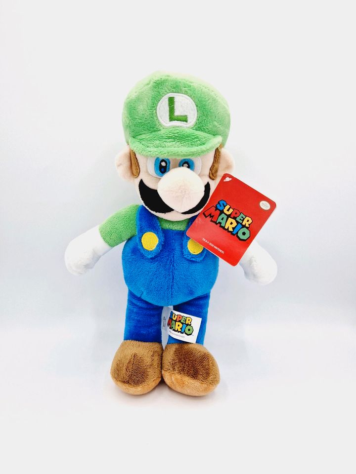 Super Mario LUIGI Figur Plüschfigur Stofftier Kuscheltier 30cm in Rhauderfehn