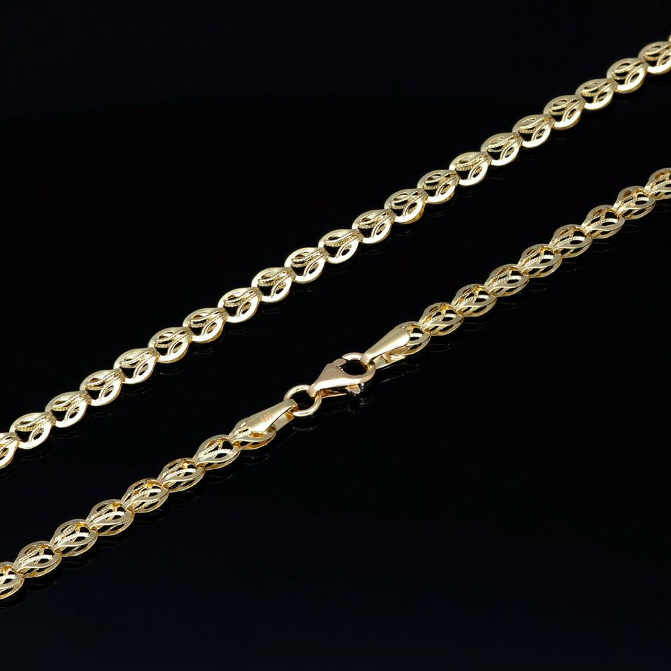Halskette Collier Goldkette 585 14K Echt Gold 50cm 5mm NEU SCHMUCK in Berlin
