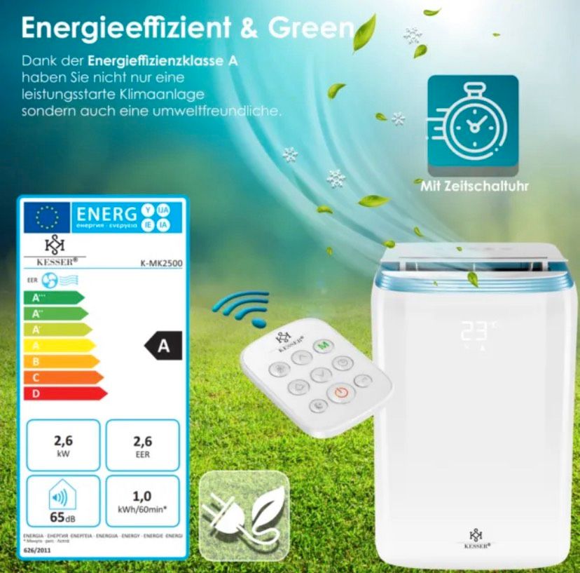 KESSER® Klimaanlage Mobil Klimagerät 4in1 kühlen in Wülfrath