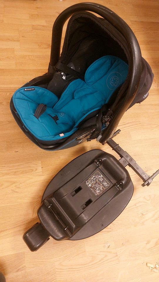 Babyschale Kiddy Evoluna I size plus Inkl Isofix-Base Platte in Schriesheim