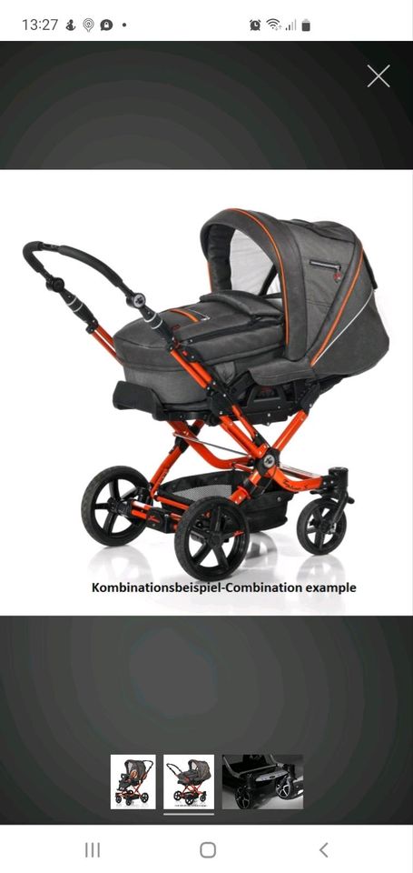 Kinderwagen Hartan Topline S orange in Bergen