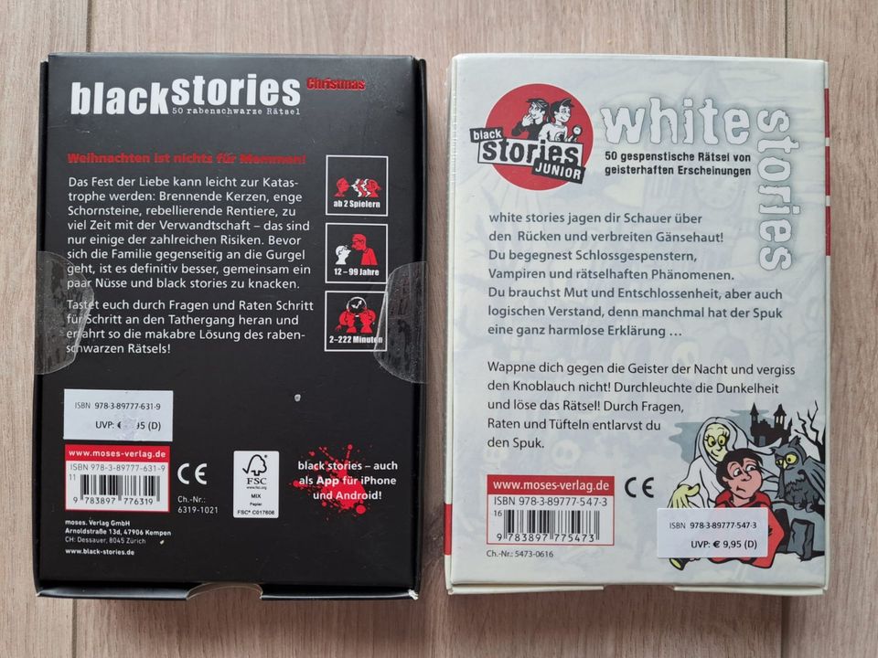 Black Stories / NEUwertiger Zustand + White Stories / NEU in Hattersheim am Main