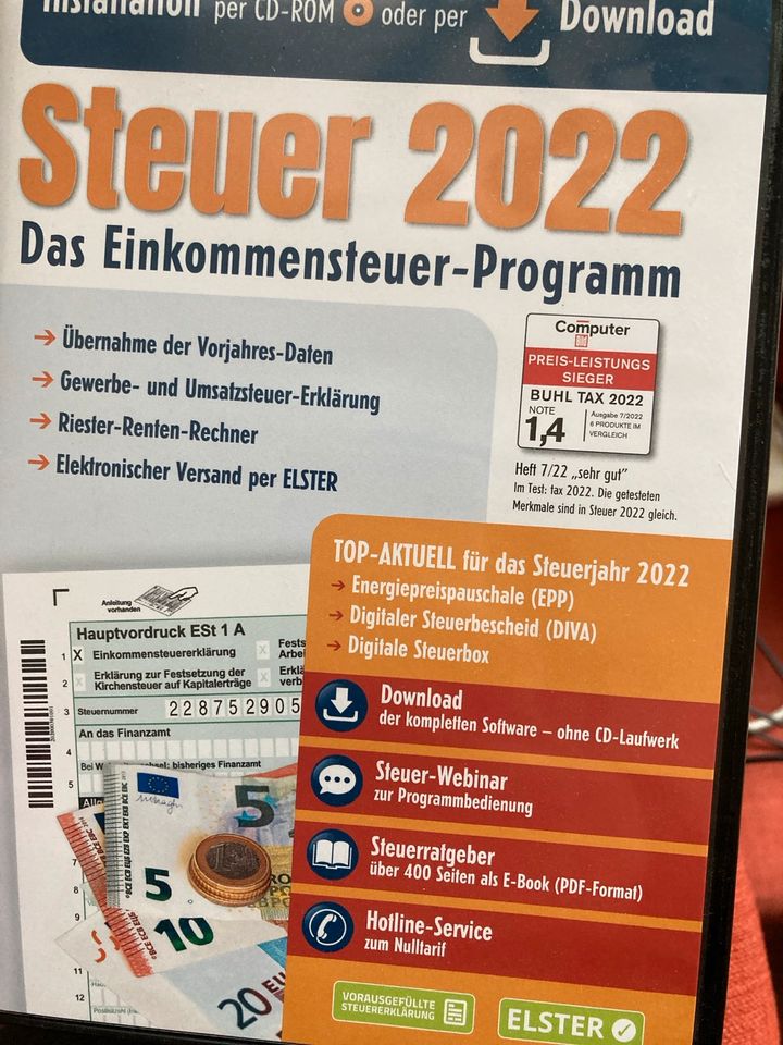 Aldi Steuer Software CD 2021 2022 in Bad Schönborn