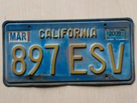 Original Car Plate USA California Baden-Württemberg - Malsch Vorschau