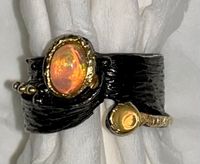 Opal Ring 925‘er Silber Teil vergoldet Niedersachsen - Lauenbrück Vorschau