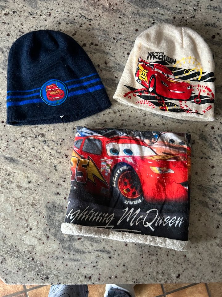 Cars Lightning McQueen Kinder Jungen Winter-Set Mütze und