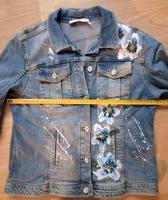 Jeansjacke mit Aufdruck Marke Monari Gr M 38/40 ☆cool ☆Hingucker☆ Häfen - Bremerhaven Vorschau