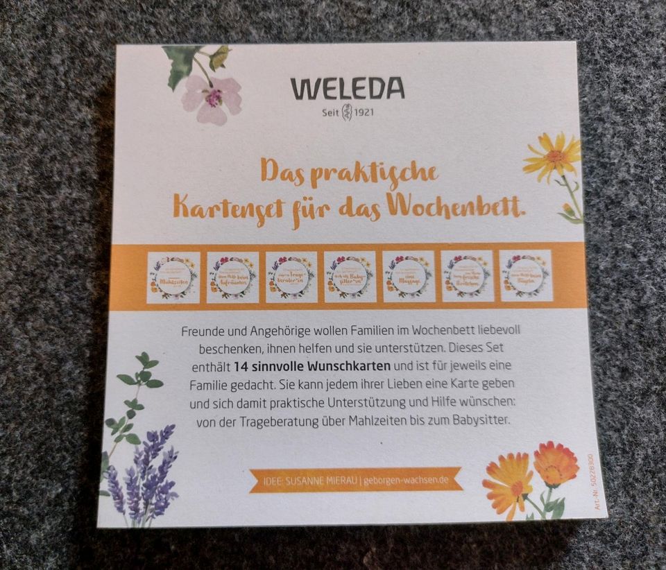 Weleda Wochenbett Karten in Viersen