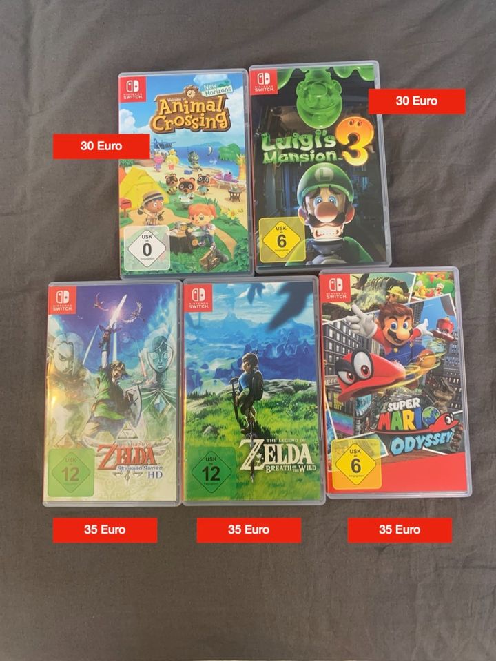 Nintendo Switch Spiele (Mario, Zelda, Luigi) in Buchholz in der Nordheide