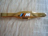 Krawattenspange Klammer Clip BMW M Farbe gold mit M Streifen gebr Aachen - Kornelimünster/Walheim Vorschau