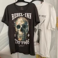 2 x T-Shirt Smog Gr XXL Totenkopf weiß grau Slim Fit Herren Skull Berlin - Tegel Vorschau