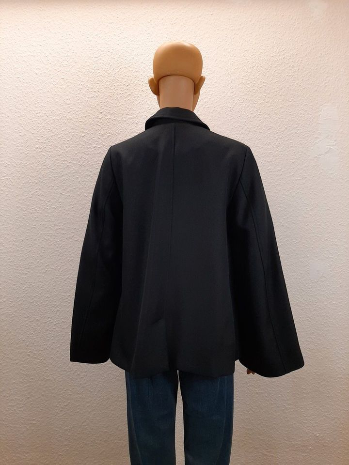 Damen Jacke Übergangsjacke Blazer Revers Langarm schwarz Gr. 36 v in Neuss