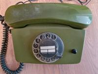Telefon Wählscheibe Wählscheibentelefon alt retro grün Baden-Württemberg - Deggingen Vorschau
