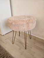 Beistell hocker Stuhl deko Tisch teddyfell rosa rosegold wayfair Sachsen-Anhalt - Lutherstadt Wittenberg Vorschau