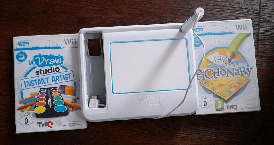Wii uDraw Pad mit 2 Spielen/ 25€ inkl.Versand in Wedel