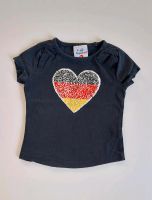 Deutschland T-Shirt EM Gr. 86 Wendepailetten Herz Mädchen Hessen - Hattersheim am Main Vorschau