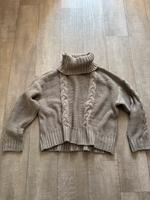 Strickpullover S Beige Creme Nude Pullover Wollpullover  Zara Sachsen - Limbach-Oberfrohna Vorschau