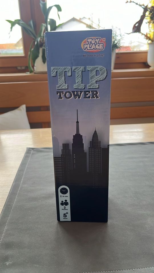 Spiel Tip Tower Geschicklichkeitsspiel Holzspiel Holzturm Familie in Wallersdorf