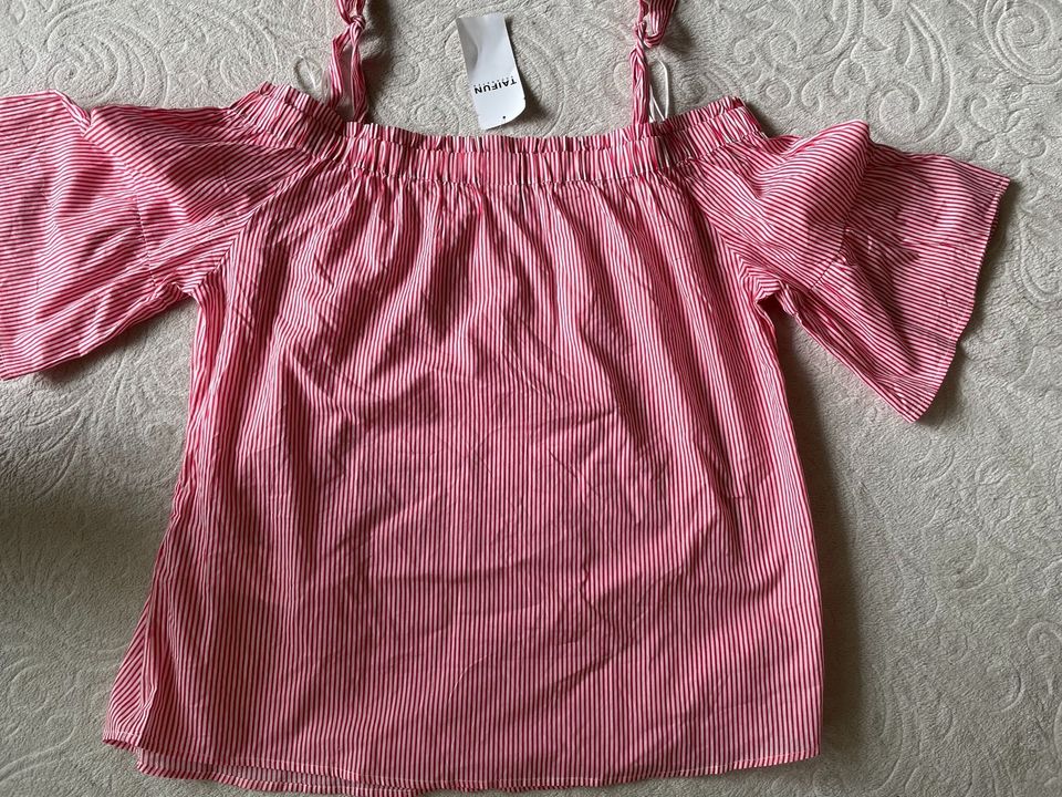 Bluse Oberteil Top Baumwolle Taifun, gestreift, gr 44  LP 79€ neu in Hamburg