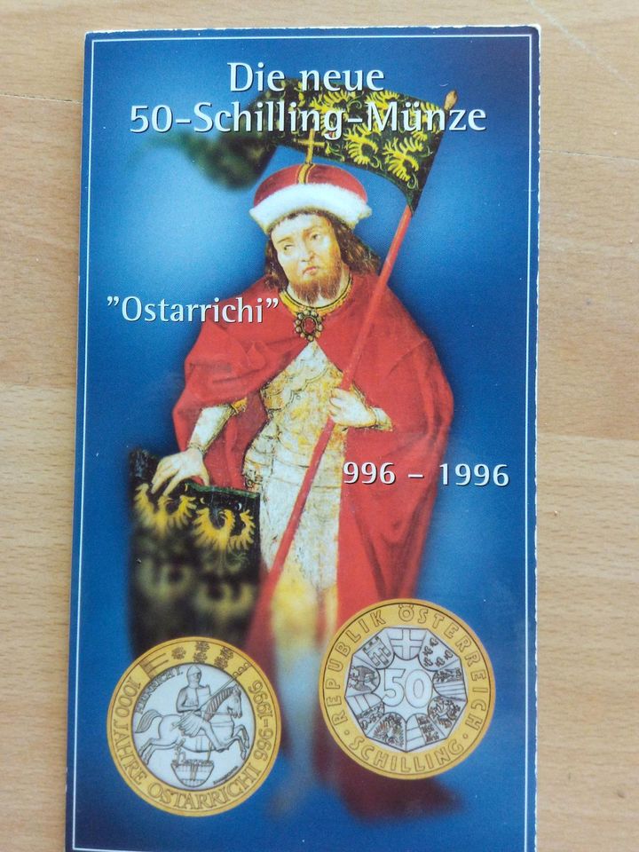 50-Schilling-Münze Ostarrichi 996-1996 in Bad Salzuflen