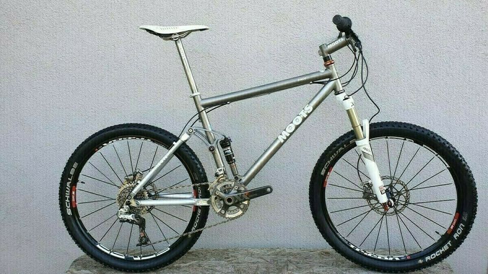 Moots Cinco Titanium Fully, Mountainbike, SRAM XX, Fox, Titan in Geroldshausen