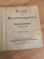 Gesetz und Verordnungsblatt Königreich Sachsen 1858 altes Buch Dresden - Loschwitz Vorschau