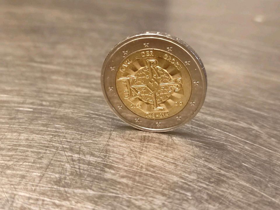 2 Euro Münze Karl der Grosse / Große 2023 DD Fehlprägung in Greven