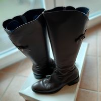 Stiefel Leder Donna dunkelbraun Gr. 39 Duisburg - Duisburg-Mitte Vorschau