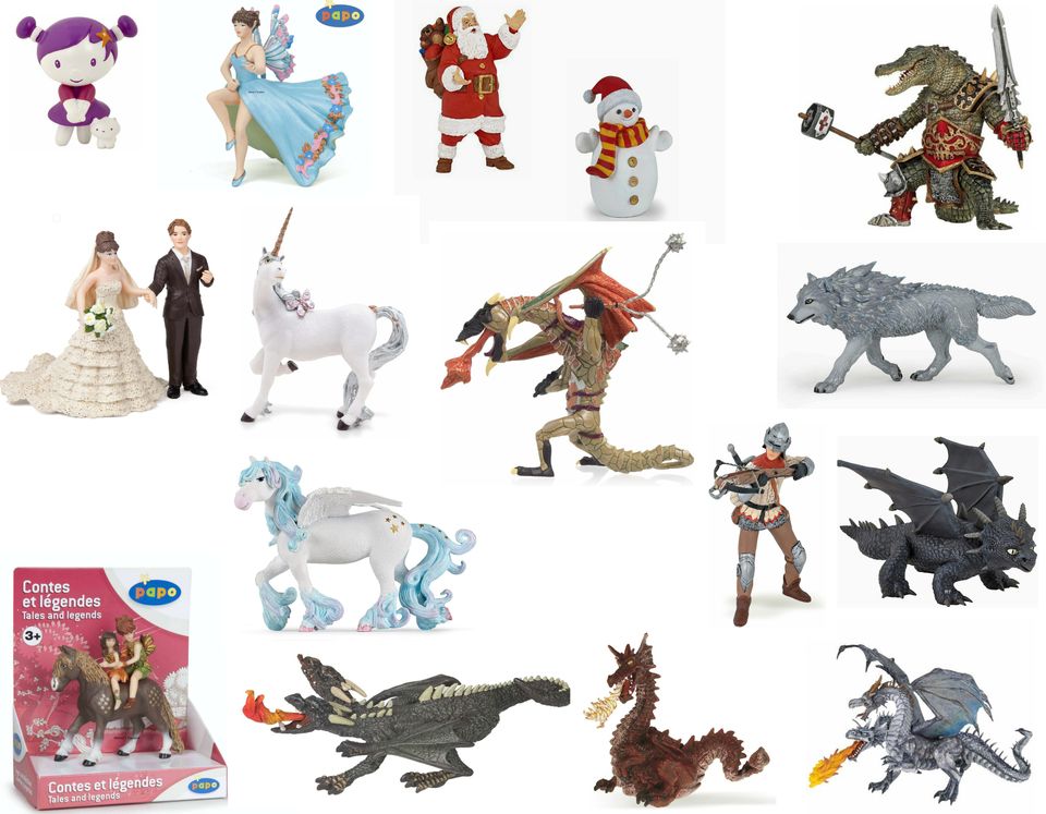 Restposten Papo Spielfiguren FANTASY (Drache Elfe Pegasus etc.) in Neu Ulm